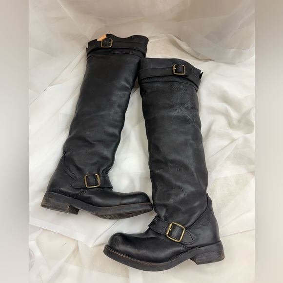 Jeffrey Campbell Black Over the Knee Boots - Picture 5 of 8